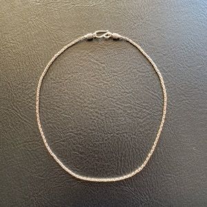 Suarti Sterling Handmade Wheat Chain Necklace